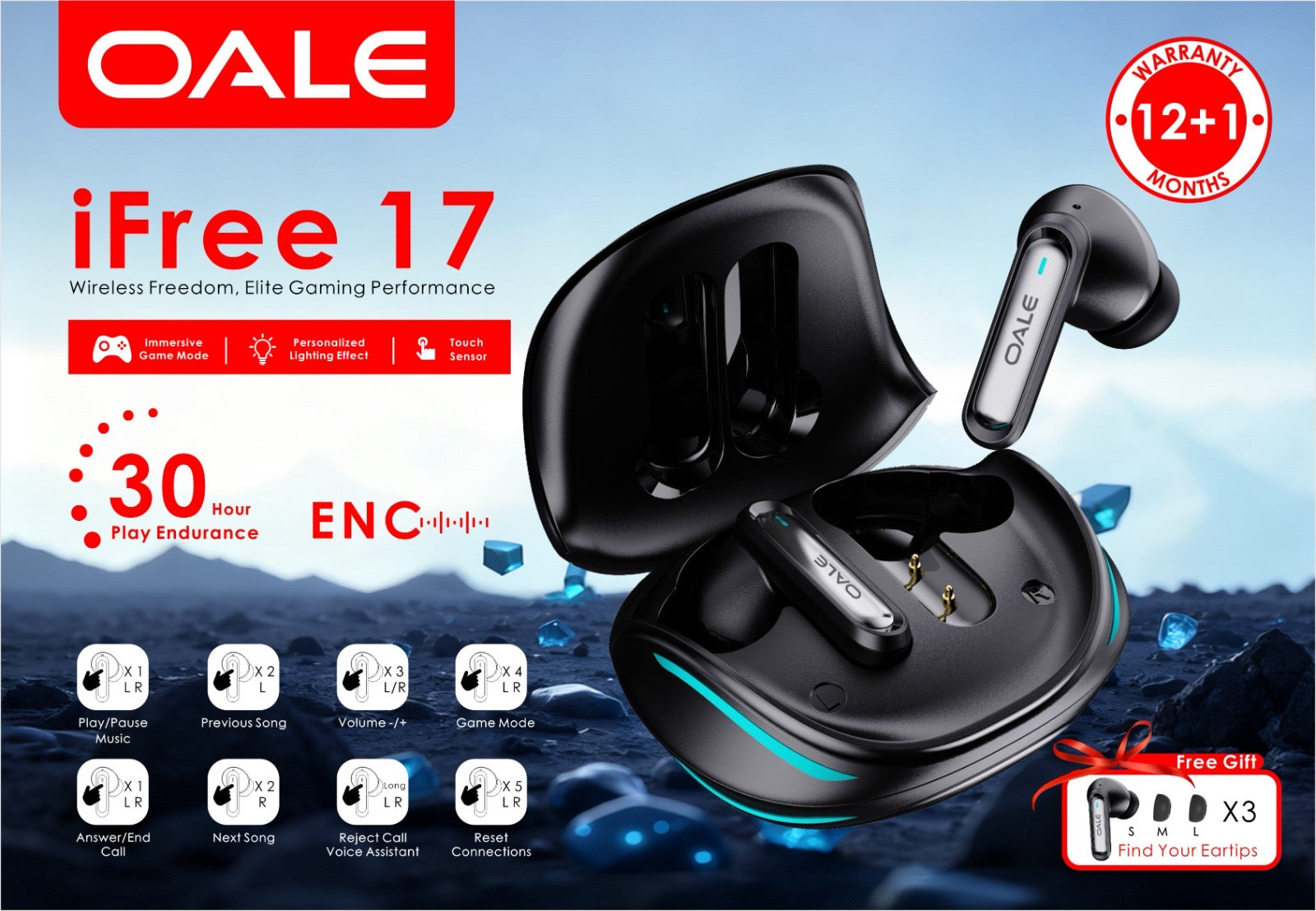 OALE iFree 17 Gaming TWS