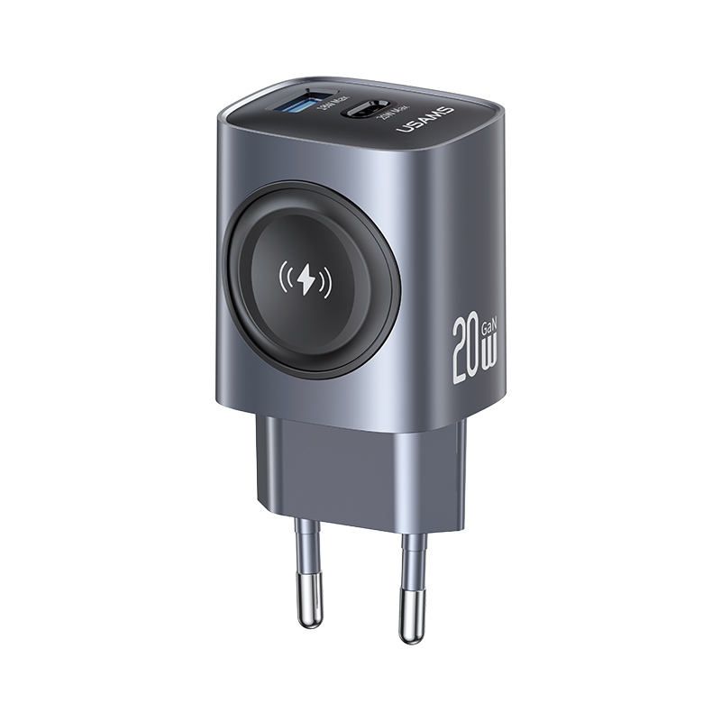 USAMS Chargeur 3-en-1 - iPhone + Apple Watch