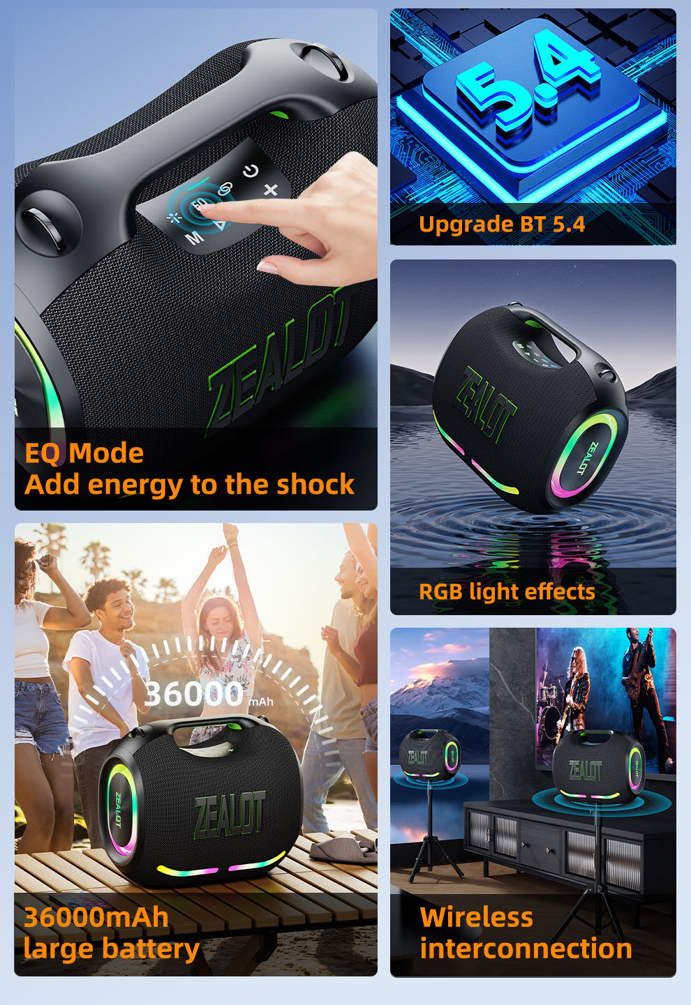 ZEALOT BOOMBOX LED