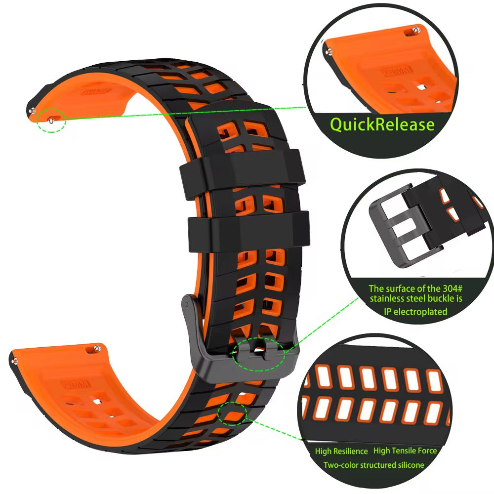 bracelets sport silicone perforés